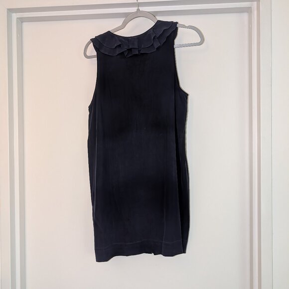 100% Silk navy dress by Joie - size medium - Picture 3 of 7